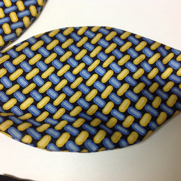 THOMAS PINK Capsule Dots Silk Adjustable Self Bow Tie  2.5" - Picture 9 of 11